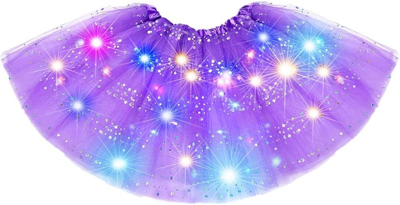 Nicute Light Up Tutu Led Layered Tulle Tutus Skirt for Women - Image 1